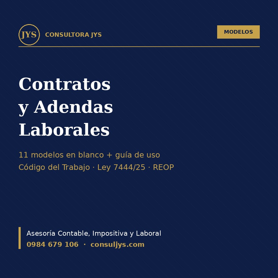 Modelos de Contratos y Adendas Laborales (11 modelos + guía)