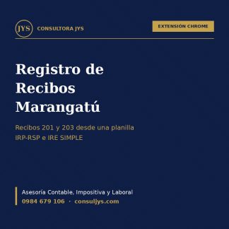 Extensión: Registro de Recibos Marangatú