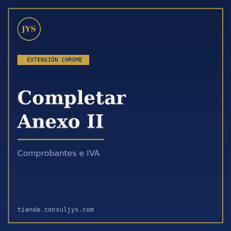 Extensión: Completar Anexo II