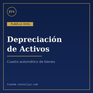 Planilla: Depreciación de Activos